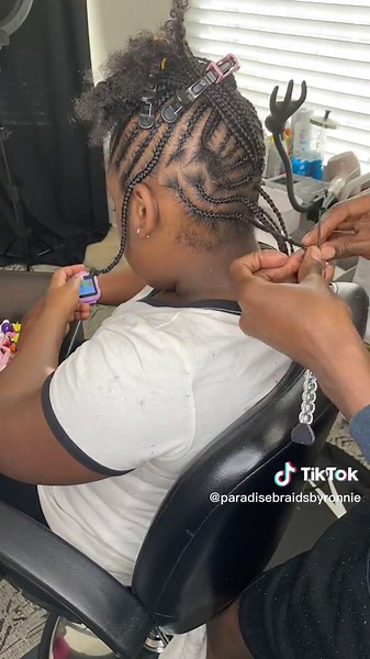 CUTE SIMPLE. NATURAL BRAID STYLE! #paradisebraidsbyronnie #paradisebra... | Braids Hair Hairstyles