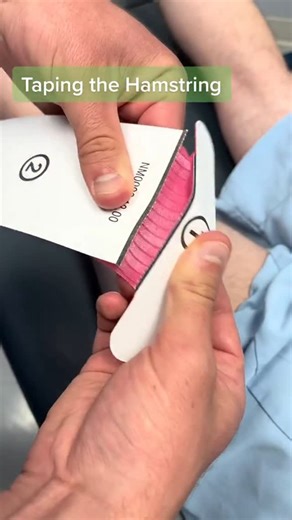 Dr. Julian on Instagram: "Hamstring #chiropractor #rocktape #kinesiotape"