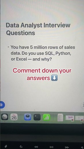 Data analyst interview question