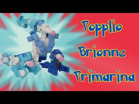 Lego Pokemon: Popplio, Brionne, Primarina Animation + Instructions