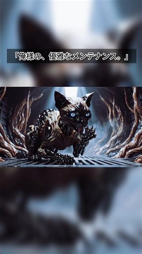 【俺様】エイリアンミケにゃんの日常 ～優雅なメンテナンス編～ #Shorts