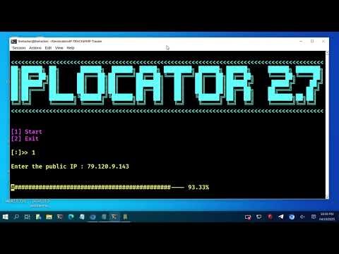 IP Locator v2.7 via Kali Linux Terminal