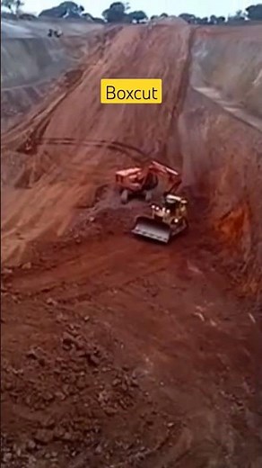 Boxcut in opencast mines