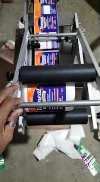 Round bottle sticker labelling machine