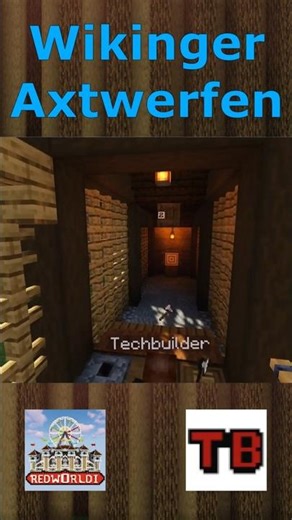 Axtwerfen im Minecraft Wikinger Themenbereich | Freizeitpark Redworldi #Wiki002