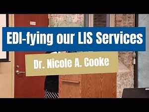 EDI-fying our LIS Services - Dr. Nicole A. Cooke