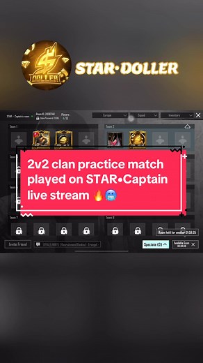 2v2 clan practice match played on STAR•Captain live stream🔥🥶@Captain @𝑺𝑻𝑨𝑹 • 𝑹É𝑵𝑶 #1stardoller #1starcaptain #viral #tdm #foryou #foryoupage #starclan⭐️💫🌟 #europe