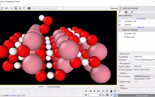 VASP结构优化轨迹可视化之OVITO