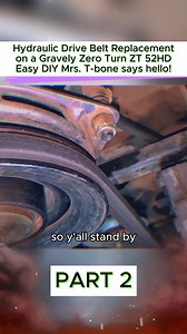 Hydraulic Drive Belt Replacement on Gravely ZT 52HD