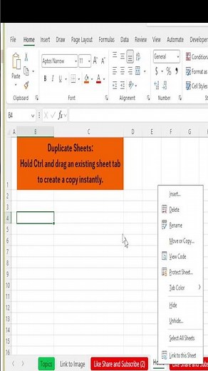How to Duplicate a Sheet in Excel Fast