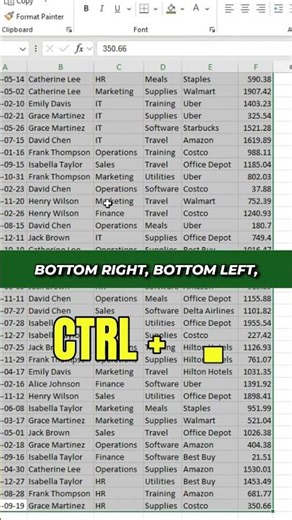 Excel Tip: Select and Navigate Around the Active Range