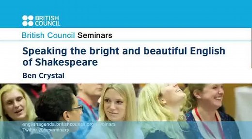 What did Shakespeare’s English sound like? Ben Crystal demonstrates how a speech from Romeo and Juliet sounds in the English of Shakespeare’s time. - Watch Ben’s complete seminar: Speaking the bright and beautiful English of Shakespeare here http://bit.ly/1Hgeb9z #Accent #Shakespeare | TeachingEnglish - British Council
