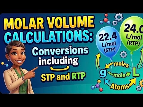 Molar Volume of Gases | conversions including RTP and STP