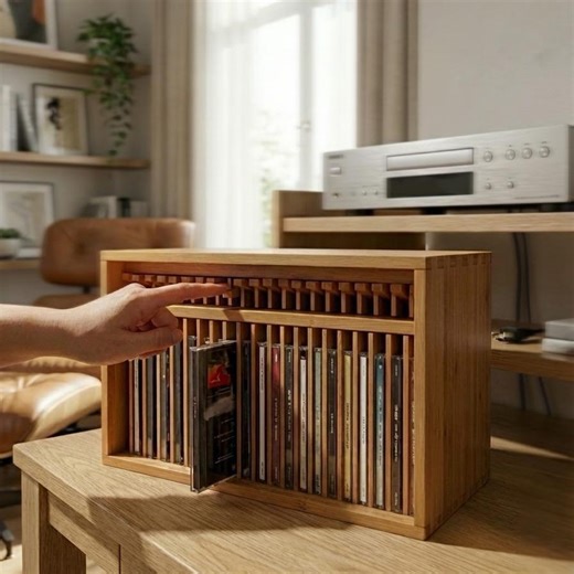 Handcrafted Pop-up Wooden CD & Game Cases Organizer Stackable Desktop Media Storage Rack, Wood Game Discs Holder for Playstation Xbox Switch - Etsy