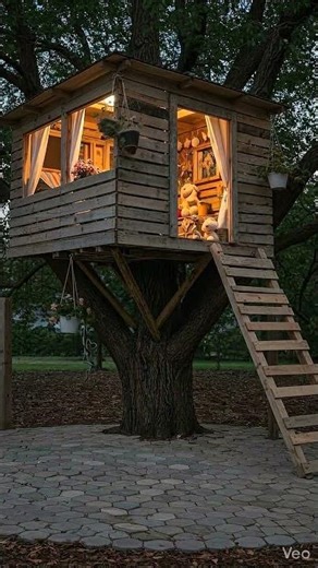 Extreme Treehouse Construction Timelapse | Wilder Woods Retreat #cabinlife #woodworking