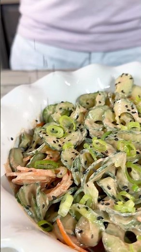 Creamy Sriracha-Cucumber Salad