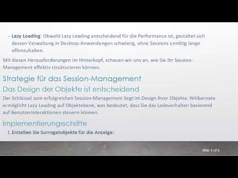 Effektive Session-Management-Strategien für NHibernate in Desktop-Anwendungen