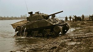 Duplex drive Sherman tanks and the Rhine crossing of 1945
