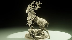 STL Forest Deer Druid Design File - Etsy