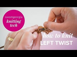 How to Knit a Left Twist // knitting tutorial by SweetGeorgia