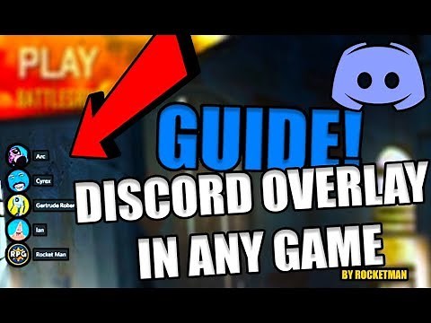 How To Add Discord Overlay To Any Game OR Recording