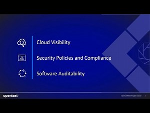 Cloud Discovery with OpenText Universal Discovery Demo