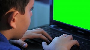 Boy Working On Computer Green Screen Stock Footage Video (100% Royalty-free) 6984652 | Shutterstock
