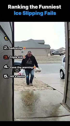 Ranking the Funniest Ice Slipping Fails ❄️😂