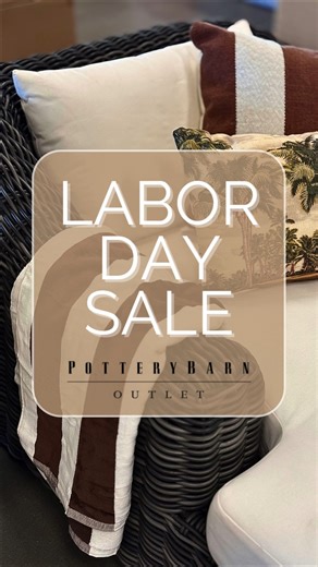 Pottery Barn Outlet on Instagram: "It’s here! Our biggest Labor Day Outlet Event is happening this weekend only—and trust us, the deals are worth the trip. 🛋️ From timeless furniture to cozy home accents, now’s the time to bring those dream pieces home for less! · 🚨 Promos valid Friday, August 29 - Monday, September 1st: ▪︎ Additional $100 off In Store Purchase of $1,000 or more ▪︎ Extra 25% off any Outlet Online Purchase ▪︎ 60% off Balboa, Irving and Carlisle Fabric Upholstered Chairs ▪︎ 60% 