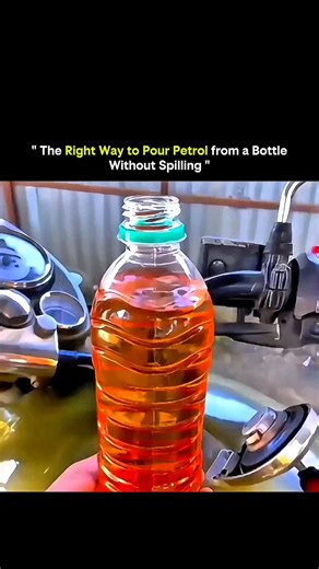 SCIENCE | HISTORY | FACTS | EXPERIMENT on Instagram: "Pouring petrol from a bottle looks simple, yet spills happen all the time. This video explains how air pressure, fluid flow, and bottle design affect the pour — and how a small adjustment makes a huge difference. 1️⃣ The Air Lock Problem: When petrol flows out quickly, air struggles to enter the bottle. This creates pressure imbalance, causing the liquid to glug and splash unpredictably. 🌪️ 2️⃣ Controlled Venting: Tilting the bottle slightly