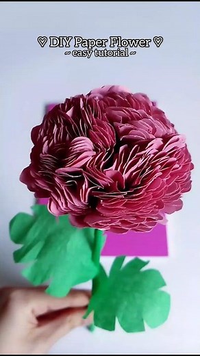 How to make a 3D Paper FLOWER DIY Easy Paper Craft Idea