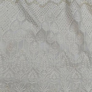 5 comments | Sequence, Zari and Thread Work "Lucknowi Chikankari...