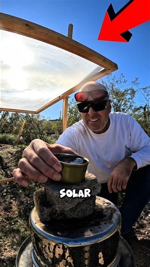 Boiling Water Using The Solar Death Ray 😱 #shorts