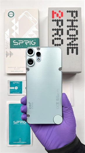 CMF Phone 2 Pro Tempered Glass Screen Guard Protector Unbxoing ASMR Sprig #shorts