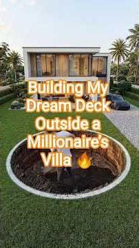 Built a Circular Wooden Deck Right in Front of This Luxury House!