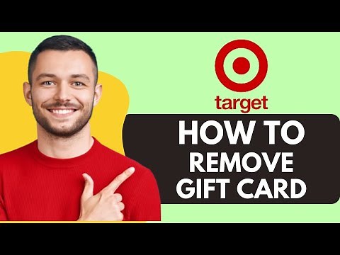 How To Remove Gift Card From Target Account