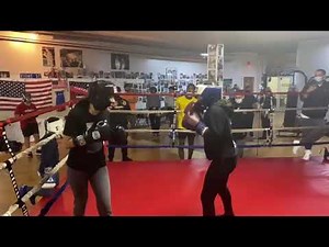 Girls Boxing Sparring