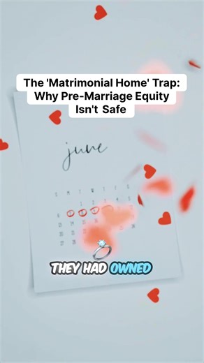 Think Your Pre-Marriage Home Equity Is Safe? Think Again. Think your pre-marriage home equity is protected? Not necessarily. In this clip from Separation Agreements in Ontario: Key Clauses to Protect Your Wealth, we explain how the Matrimonial Home rule can create an unexpected windfall for a spouse — and how a properly drafted marriage contract can address this risk before it becomes a problem. 💬 Were you surprised to learn how the matrimonial home is treated in Ontario? Share your thoughts be