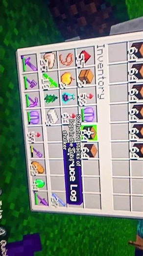 (Episode 4) of a stack of logs per sub #minecraft #minecraftsurvivalseriesepisode4