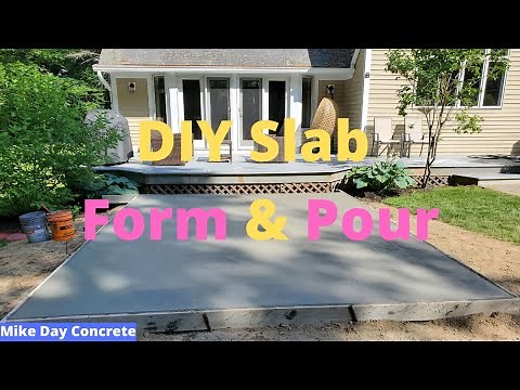 How To Pour A Concrete Slab for Beginners | DIY Concrete Slab
