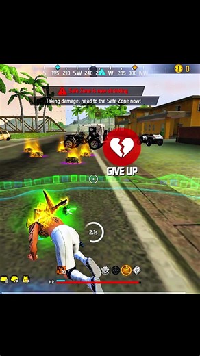 Can I Survive the Last Zone? 🩸 | Free Fire Outside Zone Challenge #freefire #ff #ffgameplay