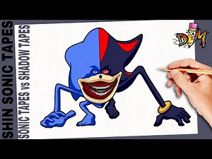 COMO DIBUJAR a SHIN SONIC TAPES vs SHADOW TAPES | how to draw sonic 3
