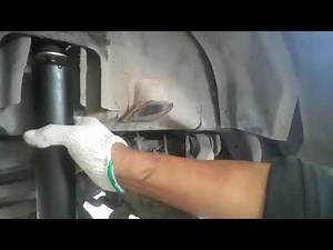 mitsubishi pajero( how to change rear shock absorber)