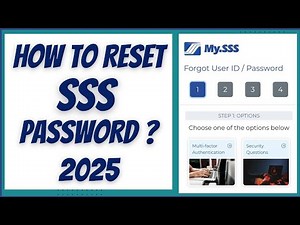 Reset SSS Password Online (Updated 2025 Step-by-step)