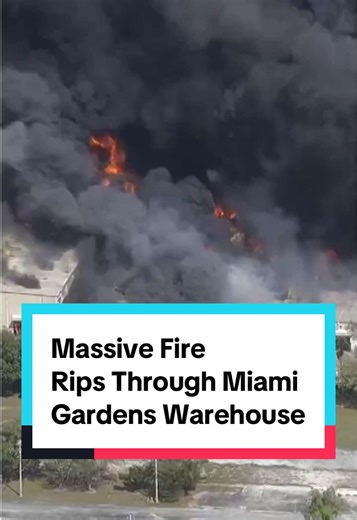 🚨🚨BREAKING: A massive five-alarm fire has engulfed a warehouse in Northwest Miami-Dade County near Miami Gardens. No word yet on what caused the fire. The Global Warehouse Solutions building is a six-story warehouse located at 20600 NW 47th Avenue near the Broward County Line and the Florida Turnpike. Your Reporters Marybel Rodriguez and Nikiya Carrero are on the scene and will bring you the latest.