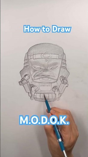 How to Draw M.O.D.O.K. #frankchoartist #marvel #modok #captainamerica #drawing #art #sketch #howto
