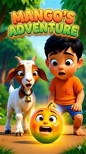@viralspinai on Instagram: "Bittu & Jumpy and the Talking Mango 🍋😂 | Telugu Kids Funny Story | 3D Pixar Animation | Moral Tale A funny and magical Telugu kids story where Bittu & Jumpy meet a TALKING MANGO! 😂✨ Perfect for kids who love comedy + moral stories with 3D Pixar animation style. Moral: Seeing the truth makes life easier. Follow for Daily Telugu Kids Stories ❤️ AI 3D Animation | Telugu Kids Shorts | Funny Goat & Boy Story #BittuAndJumpy #FunnyTeluguStory #TeluguKidsStory #KidsReels #