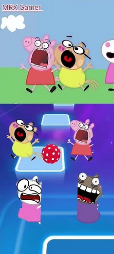 Pizza Tower Screaming But Peppa Pig Characters #MRX Gamer #memes #shorts