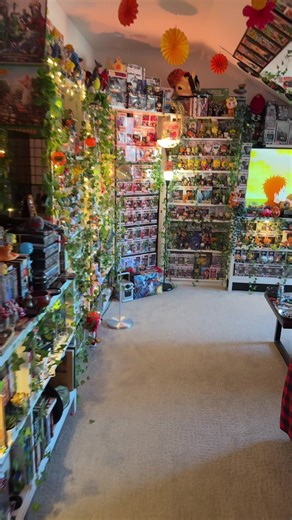 Pretty much done I just moved some vines around and changed a couple shelves up. #room #roomtour #anime #decor