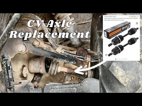 Replacing ATV CV Axles on a Honda Rancher - Easy to do!!